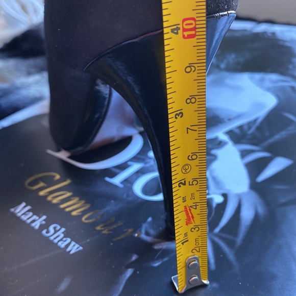 Stuart Weitzman Women's Suede Heeled Booties BLACK Size 9.5 - Picture 11 of 12